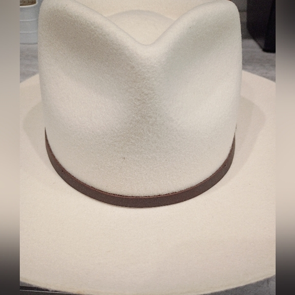 Will + Bear Size S Cooper Hat Bone White Color Fedora Hat NWT Wool - Picture 3 of 5